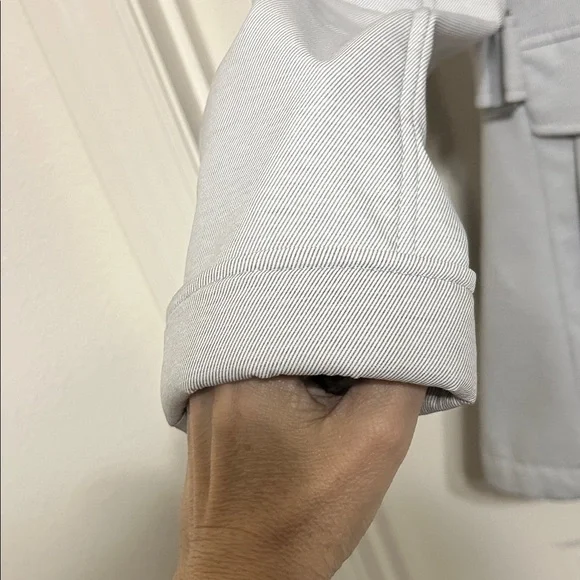 Free Country Light Gray Water Resistant Rain Coat with Removable Hood sz 2X - Picture 10 of 16